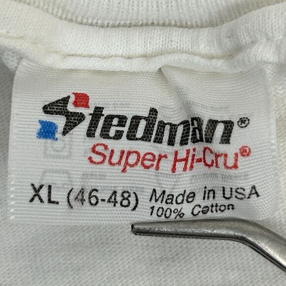 Vintage 80s Pop-A-Shot Basketball Game T Shirt Arcade USA Made White XL X-Large - Picture 9 of 10